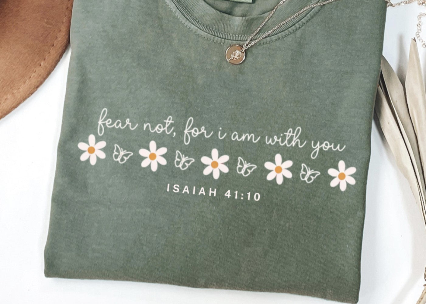 Floral Designed Fear not shirt