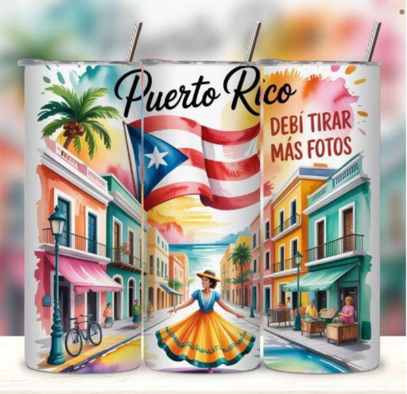 Puerto Rico tumbler #DTMF 20oz
