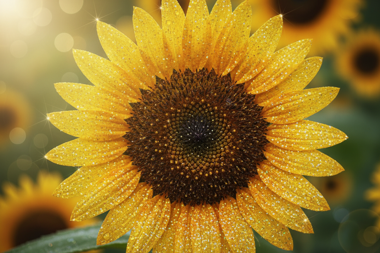 Glitter Sunflower