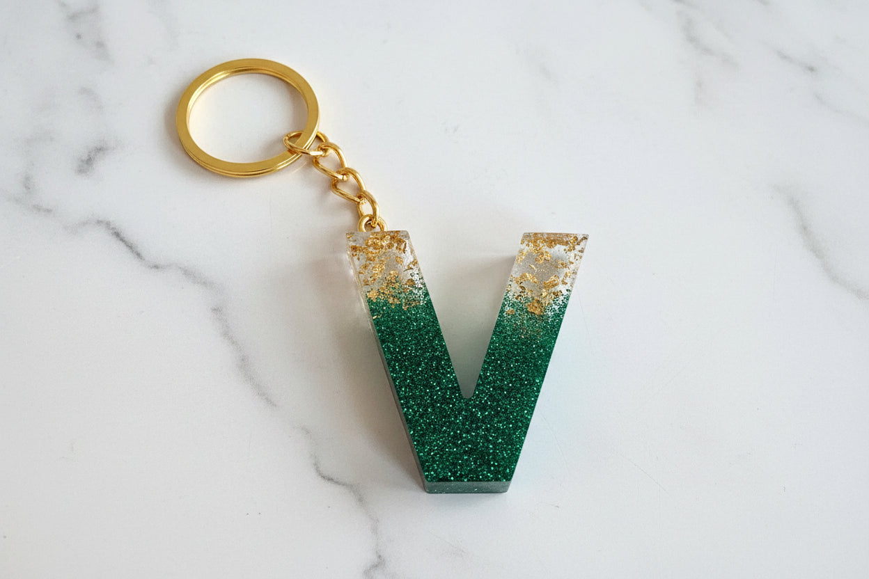Initial Acrylic Keychain